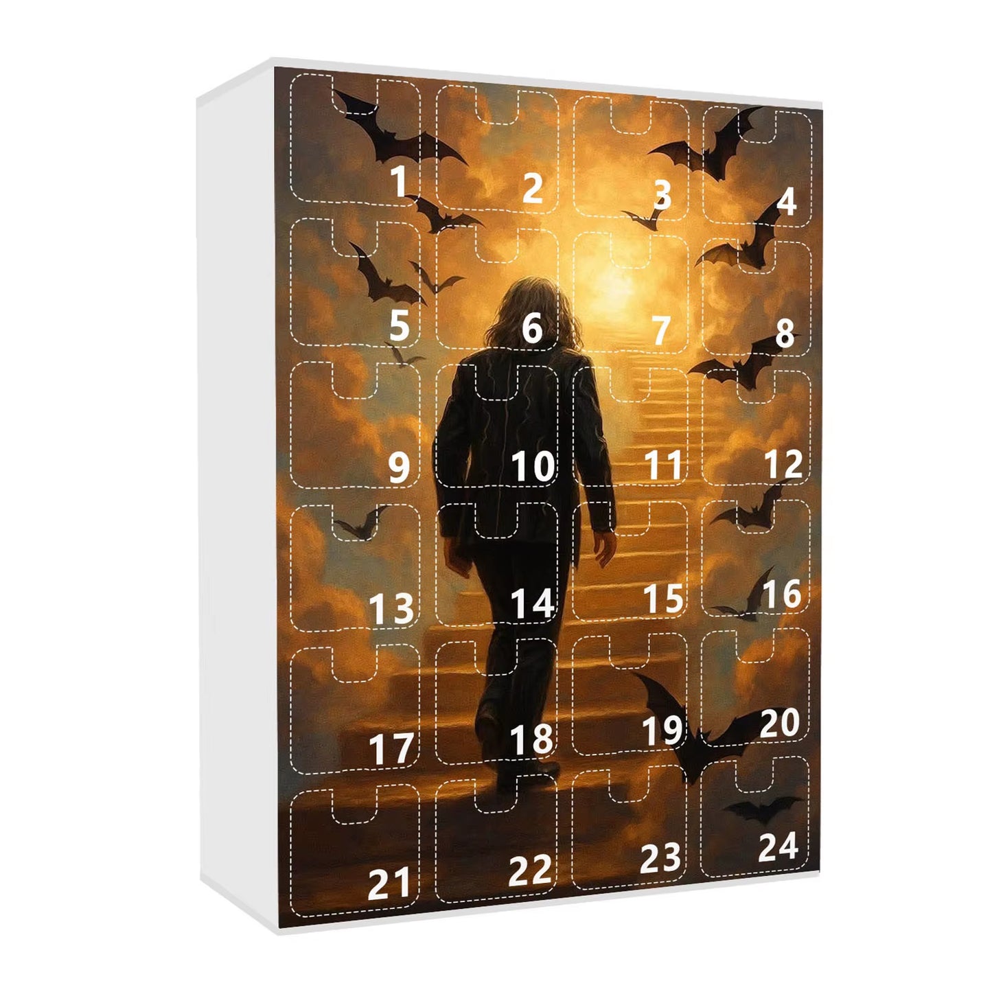 Chritmas Advent Calendar Cool Rock Decorations Rocking Countdown Calendar Xmas Tree Hanging Pendant Ornament Kids Chritmas Gifts