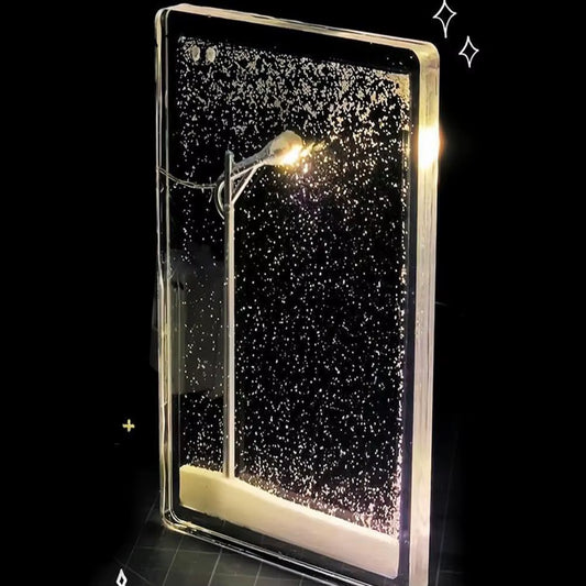 Snow Scene Night Light Energy Saving Snowy Night Street Lamp Decoration Indoor Snowflake Christmas Lights Gift