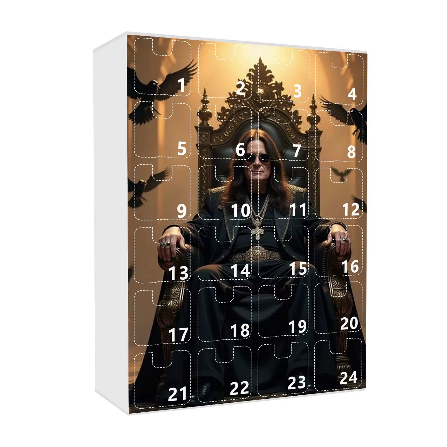 Chritmas Advent Calendar Cool Rock Decorations Rocking Countdown Calendar Xmas Tree Hanging Pendant Ornament Kids Chritmas Gifts