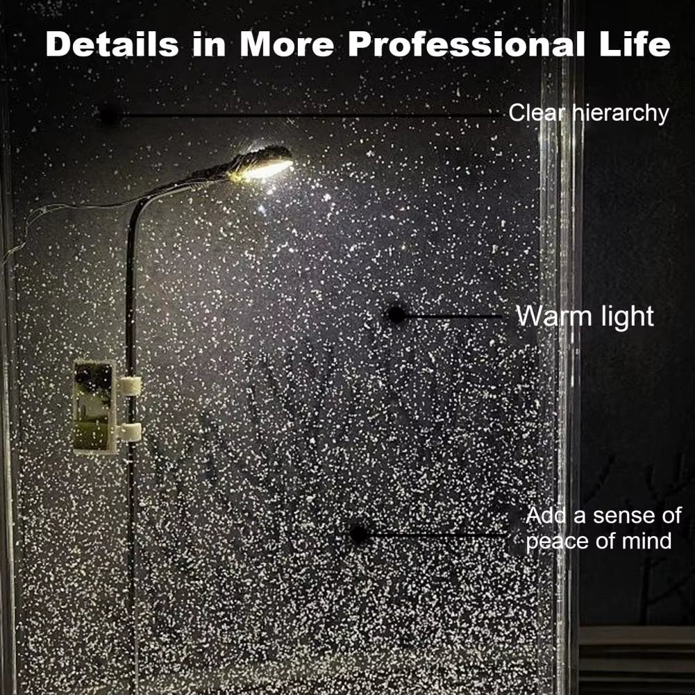 Snow Scene Night Light Energy Saving Snowy Night Street Lamp Decoration Indoor Snowflake Christmas Lights Gift