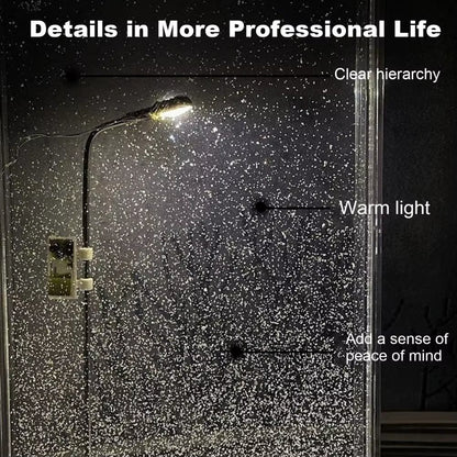 Snow Scene Night Light Energy Saving Snowy Night Street Lamp Decoration Indoor Snowflake Christmas Lights Gift