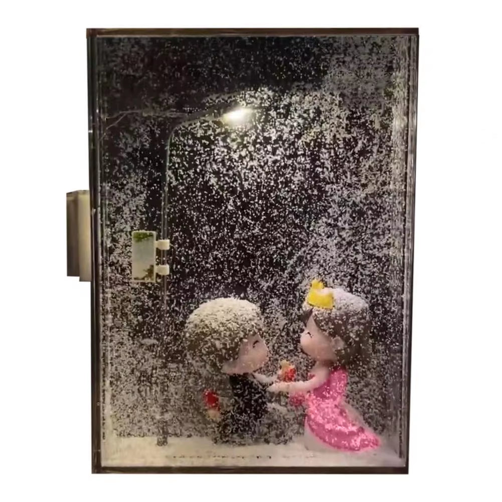 Snow Scene Night Light Energy Saving Snowy Night Street Lamp Decoration Indoor Snowflake Christmas Lights Gift