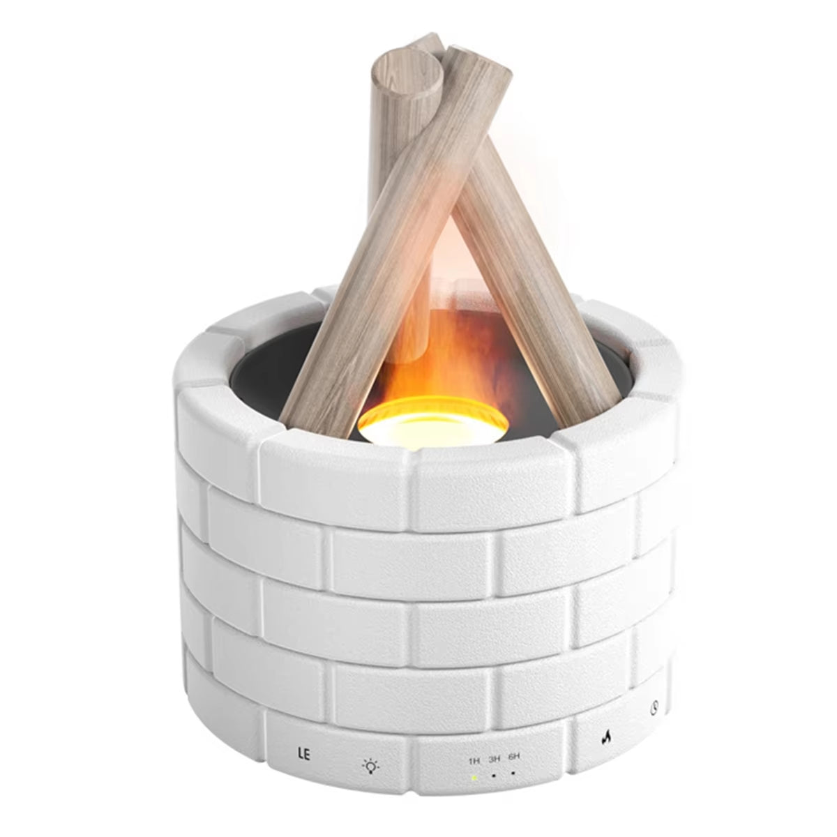 BABZ Simulation Flame Diffuser Campfire Humidifier Diffuser Fragrance Office Home Flame Humidifier Aromatherapy Machine