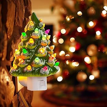 2025 Christmas Tree Night Light – Vintage Creative Holiday Decoration