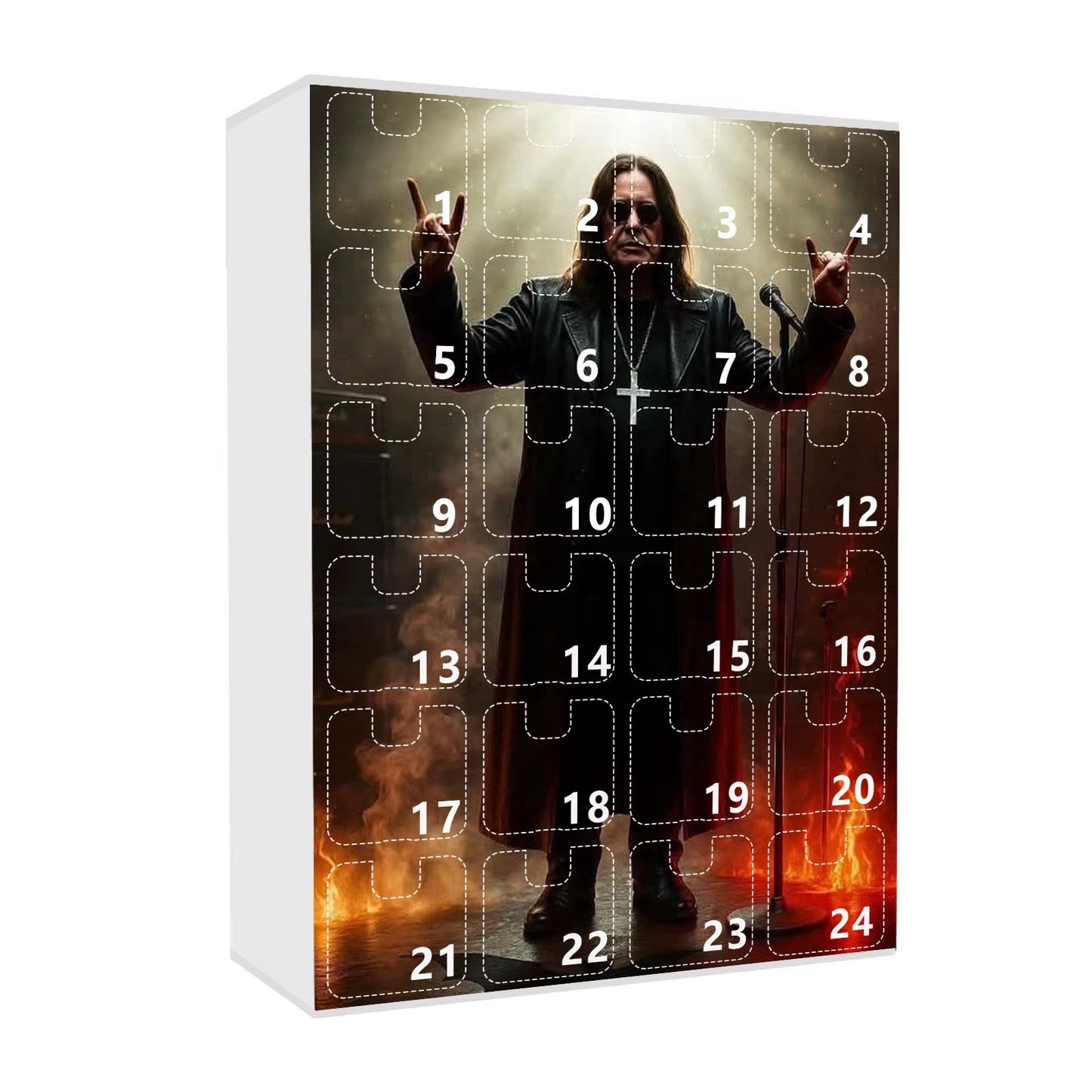 Chritmas Advent Calendar Cool Rock Decorations Rocking Countdown Calendar Xmas Tree Hanging Pendant Ornament Kids Chritmas Gifts