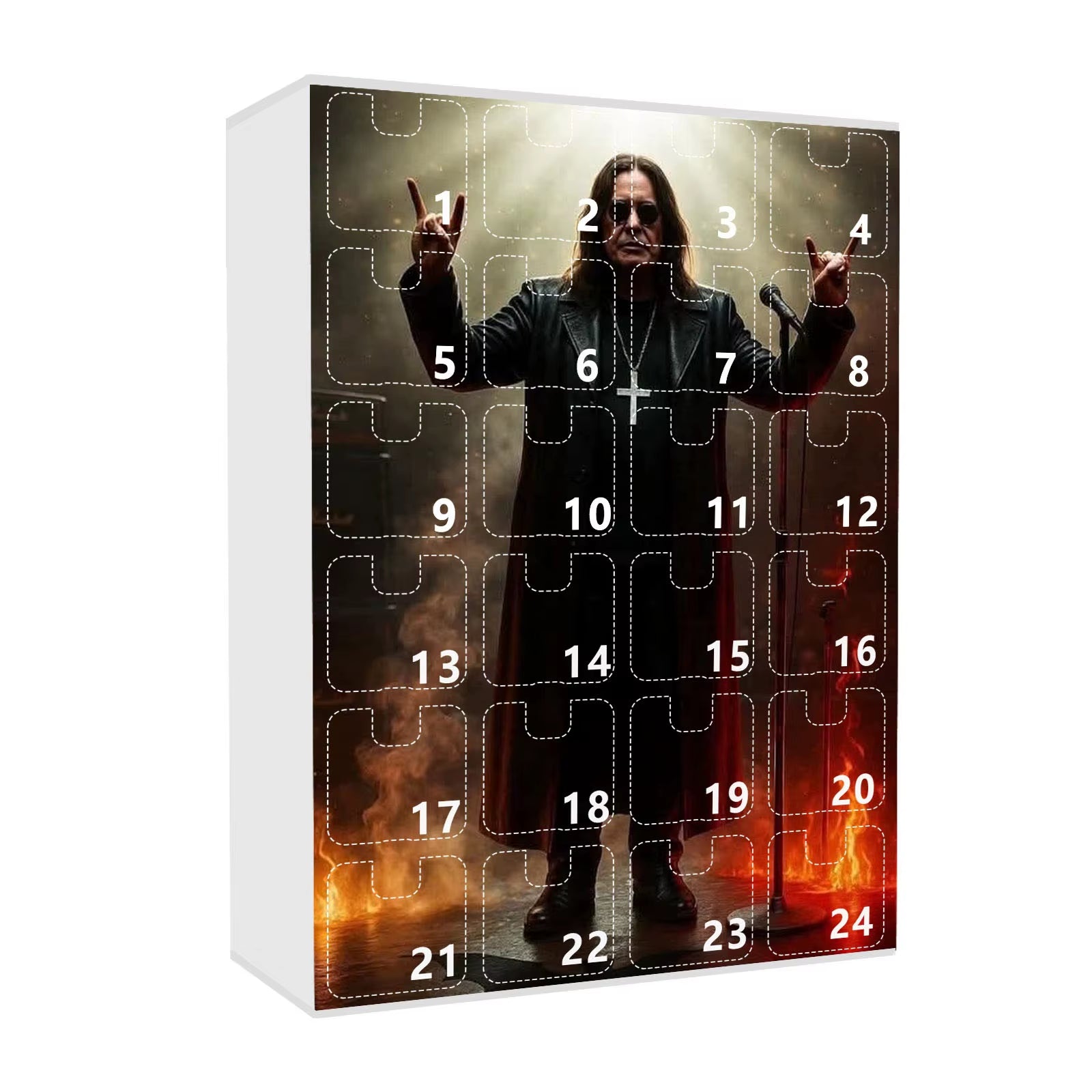 Chritmas Advent Calendar Cool Rock Decorations Rocking Countdown Calendar Xmas Tree Hanging Pendant Ornament Kids Chritmas Gifts