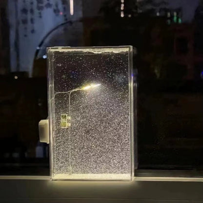 Snow Scene Night Light Energy Saving Snowy Night Street Lamp Decoration Indoor Snowflake Christmas Lights Gift